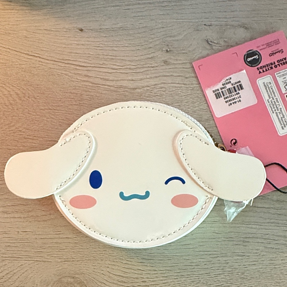 Hello Kitty White and Pink Kids Coin Bag